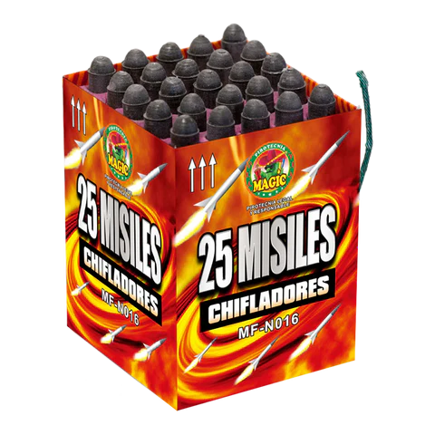 VOTA MISIL DE 25 CHIFLADRES